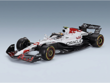 Red Bull Formule 1-schaalmodel van Vroomi, voorzien van Oracle- en Mobil-logo’s