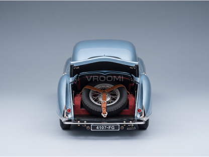 TALBOT LAGO - T150 COUPE C-SS TEARDROP FIGONI & FALASCHI 1937 - LIGHT BLUE MET - ROAD CARS