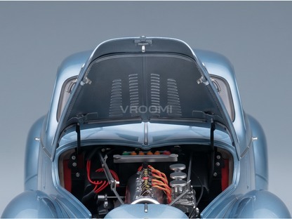 TALBOT LAGO - T150 COUPE C-SS TEARDROP FIGONI & FALASCHI 1937 - LIGHT BLUE MET - ROAD CARS