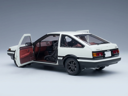 TOYOTA - SPRINTER TRUENO (AE86) INITIAL D PROJECT D FINAL VERSION 30th AANIVERSARY 1980 - WHITE BLACK