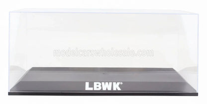 VITRINA DE EXPOSICIÓN - BASE DE PLÁSTICO NEGRO - LBWK - 35,5 cm (largo) x 15,5 cm (ancho) x 15,2 cm (alto) (altura interior: 12,7 cm) - EXPOSITOR DE PLÁSTICO: Maqueta de coche en Vroomi