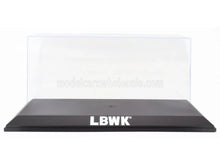 Vitrina LBWK® para maquetas de coches, tapa de acrílico transparente, base negra — Vroomi