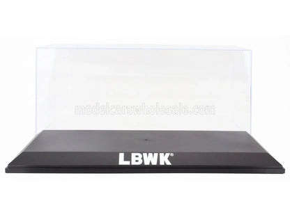 LBWK®-vitrine voor schaalmodelauto, doorzichtige acrylaatkap, zwarte voet — Vroomi