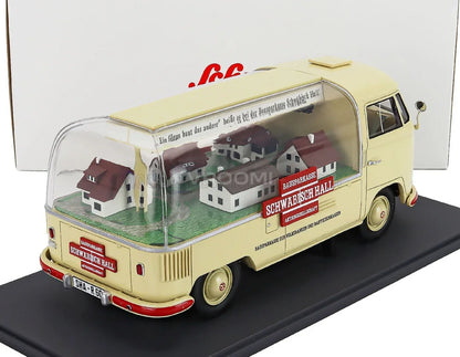 VOLKSWAGEN - T1a PICK-UP BAUSPAR-KASSE SCHWABISCH HALL 1962 - CREAM Vroomi Schaalmodellenwinkel