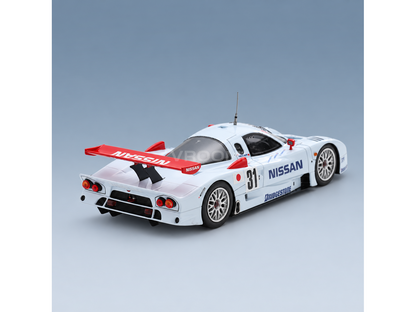 Nissan R390 GT1 Test 24h Le Mans 1998 Spark Model 1:43 scale model - rear three-quarter view