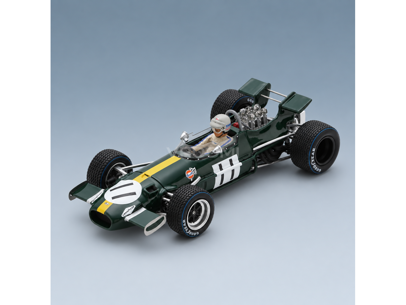 Brabham BT26A No. 11 Jack Brabham Dutch GP 1969 Spark Model 1:43 scale model - front three-quarter view