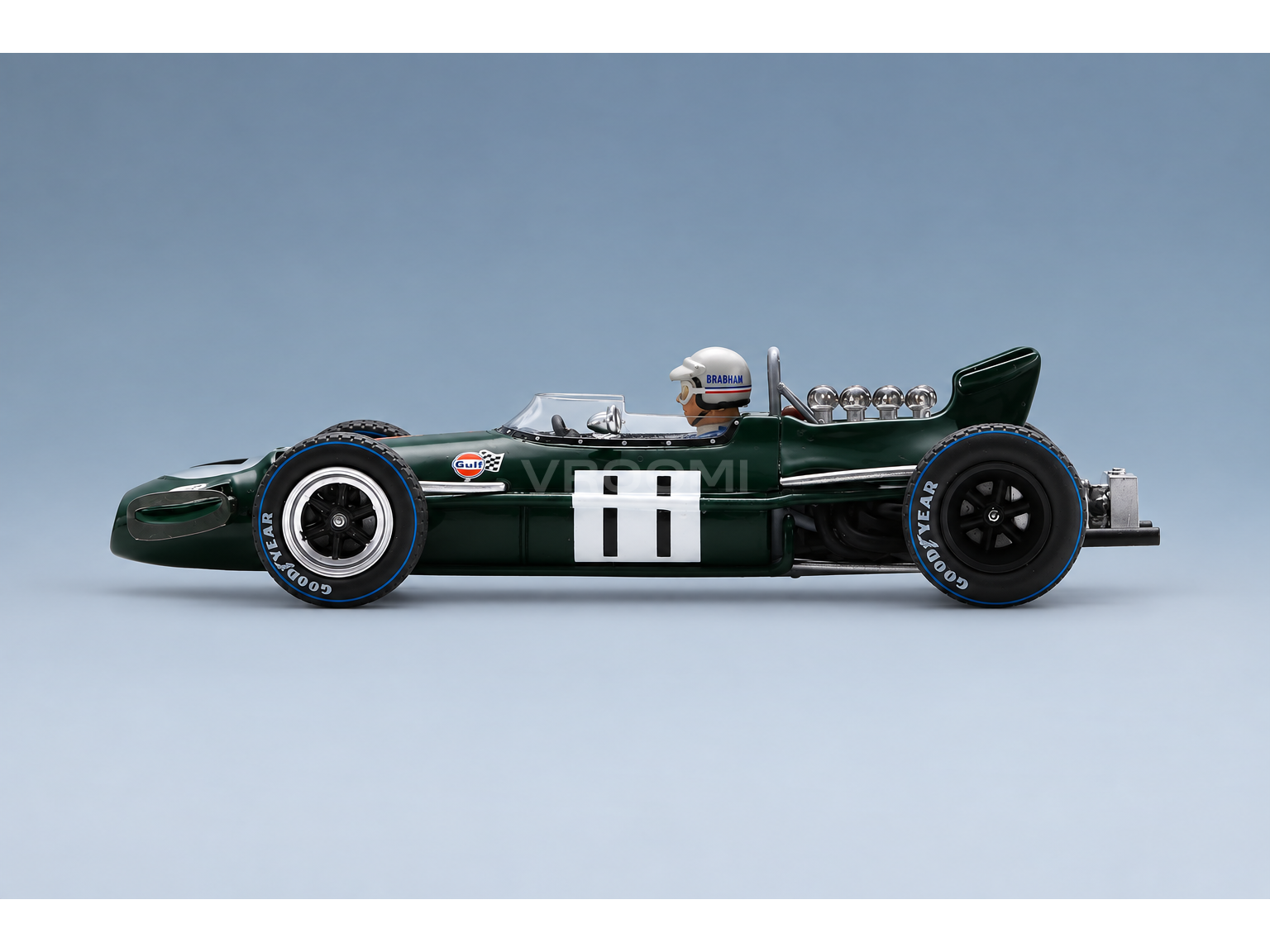 Brabham BT26A No. 11 Jack Brabham Dutch GP 1969 Spark Model 1:43 scale model - side view