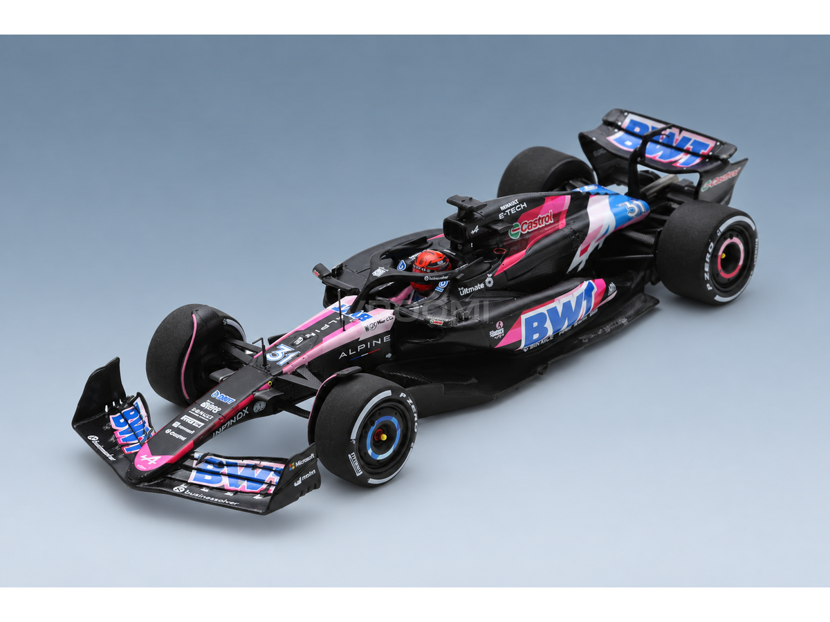Alpine A524 BWT Alpine F1 Team No. 31 Esteban Ocon Bahrain GP 2024 Spark Model 1:43 scale model - front three-quarter view