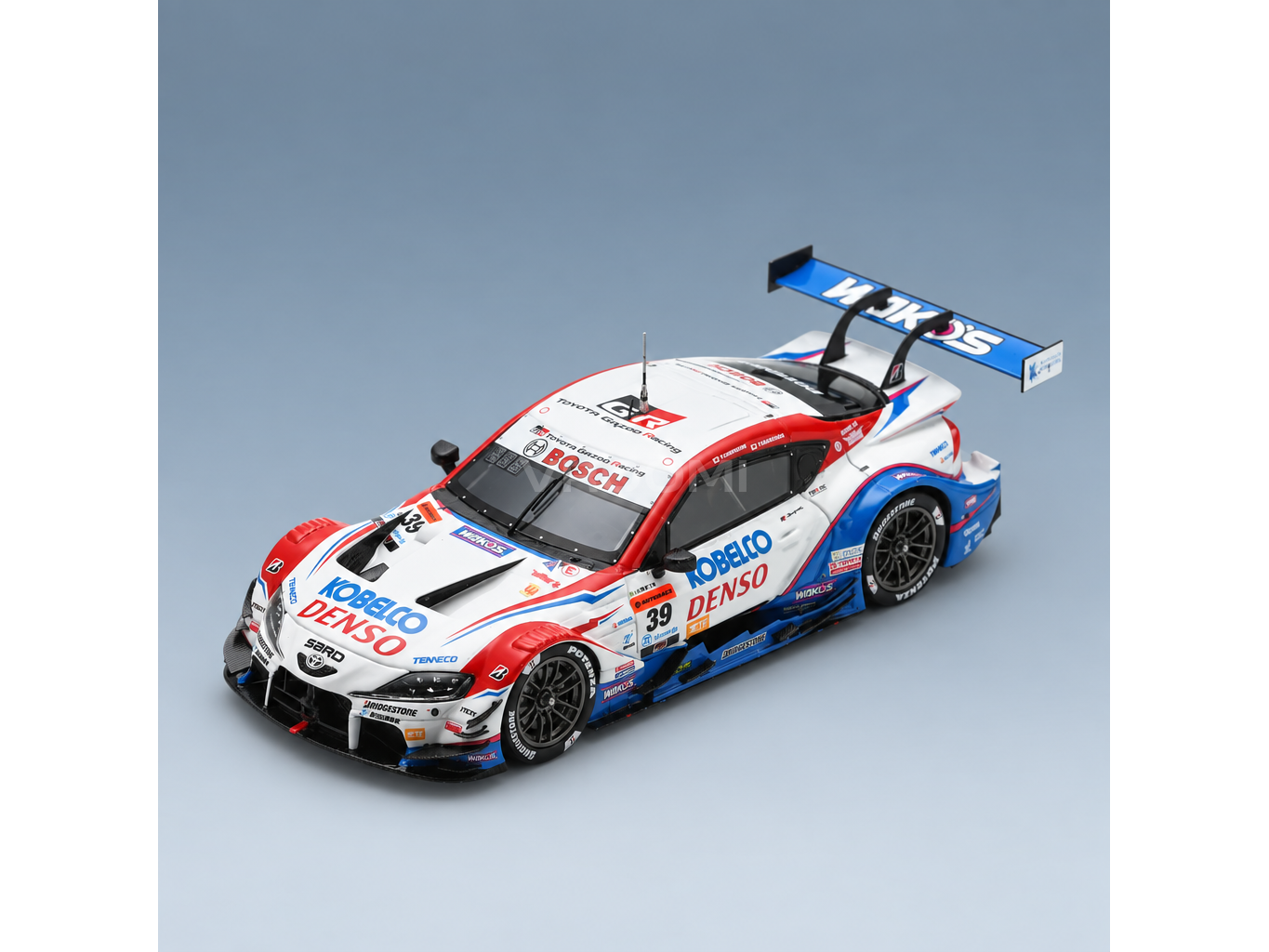 Toyota Supra GR Team TGR SARD No. 39 GT500 Class Super GT Yuhi Sekiguchi Yuichi Nakayama 2024 Spark Model 1:43 scale model - front three-quarter view