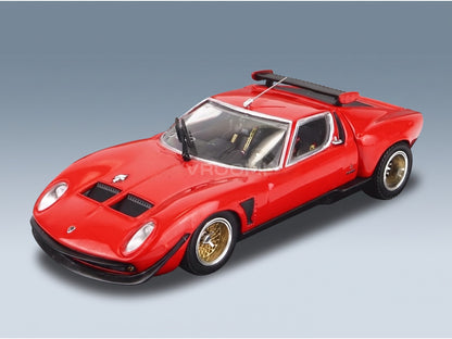 Lamborghini Miura SVR 1970 Red Kyosho 1:43 scale model - front three-quarter view