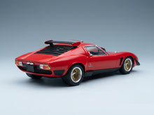 Lamborghini Miura SVR 1970 Red Kyosho 1:43 scale model - rear three-quarter view