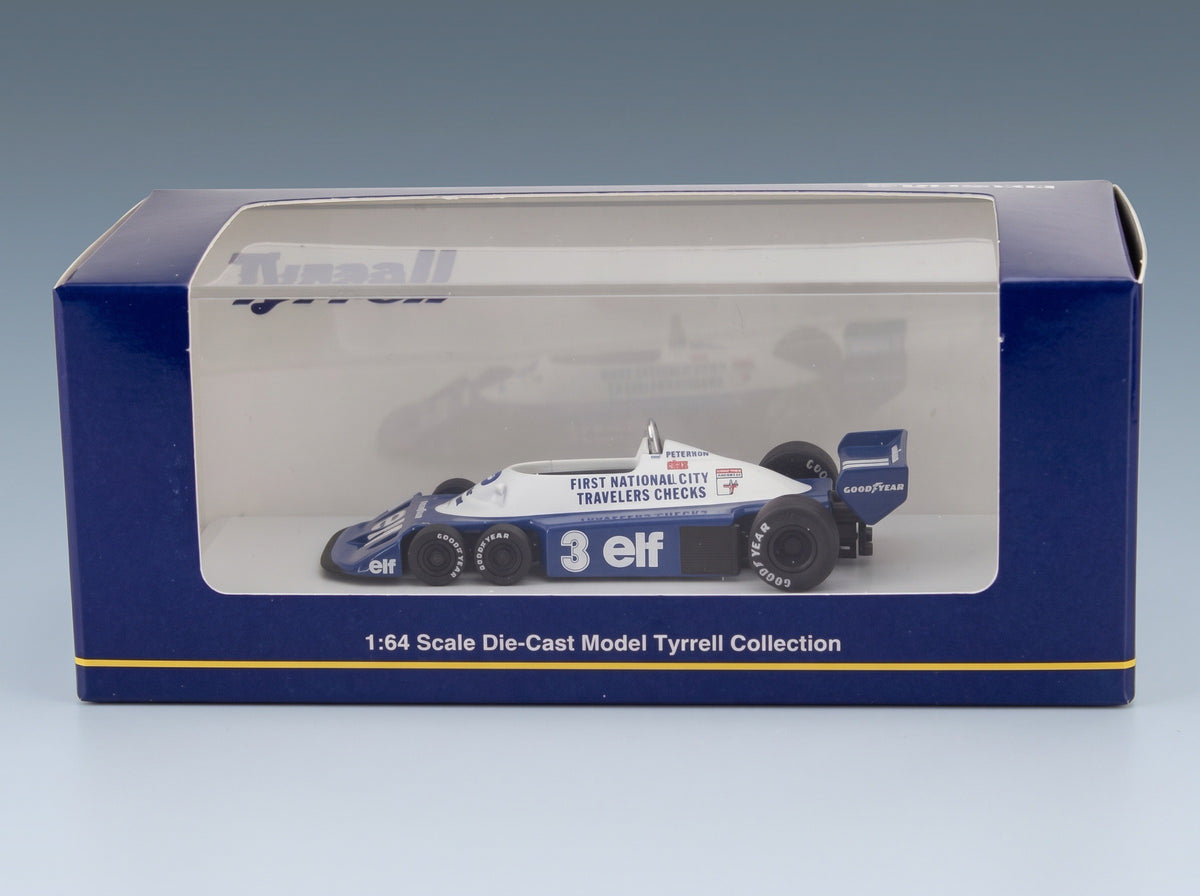 Tyrrell P34/2 Elf No. 3 Ronnie Peterson 1977 Kyosho 1:64 scale model - original packaging