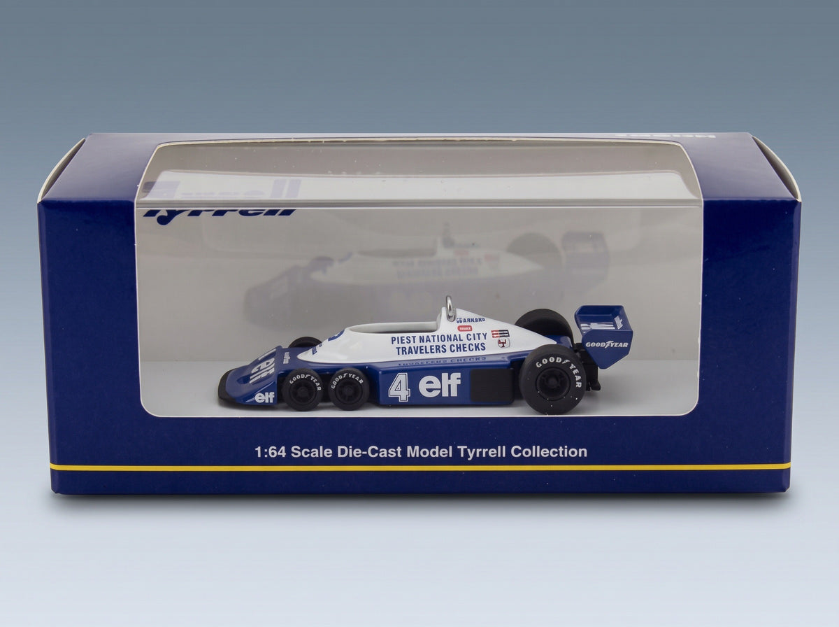 Tyrrell P34/2 Elf No. 4 Patrick Depailler 1977 Kyosho 1:64 scale model - original packaging