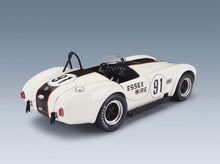 Ford Shelby Cobra 427 S/C Spider Essex Wire No. 91 S. Scott 500km Bridgehampton 1965 White Kyosho 1:18 scale model - rear three-quarter view