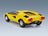 Lamborghini Countach LP400 1974 Yellow Kyosho 1:18 scale model - rear three-quarter view
