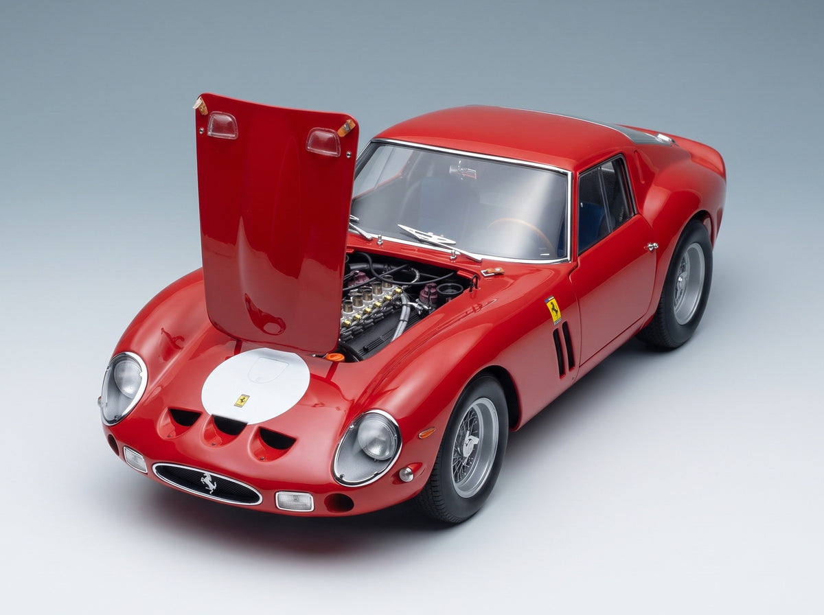 Ferrari 250 GTO No. 1 Winner 1000km Paris Pedro Rodriguez Ricardo Rodriguez 1962 Kyosho 1:18 scale model - engine bay