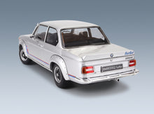 BMW 2002 Turbo 1974 Silver Kyosho 1:18 scale model - rear three-quarter view