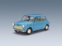 Mini Mini Minor 1964 Clipper Blue Kyosho 1:18 scale model - front three-quarter view