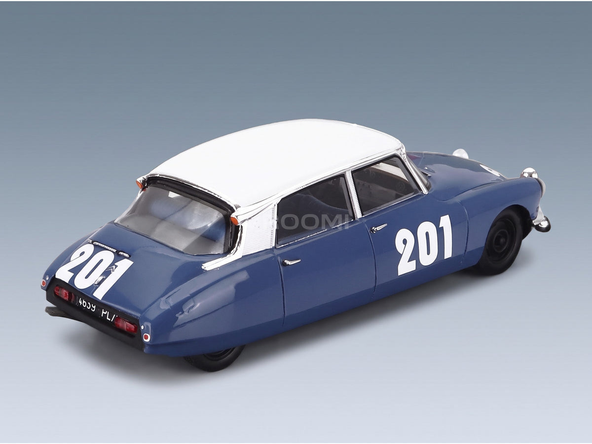 Citroën DS19 No. 201 Guy Verrier Alain Bertaut 24h Spa 1964 Spark Model 1:43 scale model - rear three-quarter view