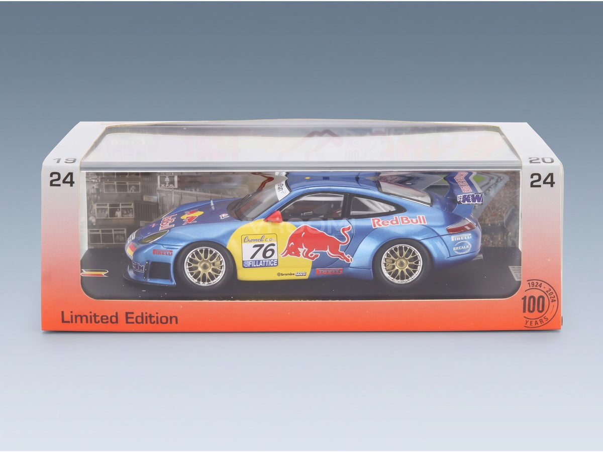 Porsche 911 996 GT3 R RWS Motorsport No. 76 Riccitelli Quester Peter Wolff 24h Spa 2002 Spark Model 1:43 scale model - original packaging
