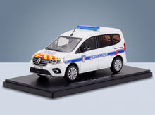 Renault Kangoo Police Municipale 2023 White Blue Eligor 1:43 scale model - front three-quarter view