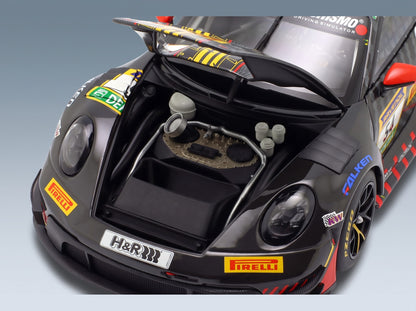 Porsche 911 992 GT3 R Dinamic GT SRL No. 54 3rd 24h Nürburgring 2025 Matteo Cairoli Bastian Buus Joel Sturm Loek Hartog Minichamps 1:18 scale model - engine bay