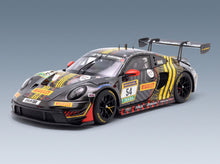 Porsche 911 992 GT3 R Dinamic GT SRL No. 54 3rd 24h Nürburgring 2025 Matteo Cairoli Bastian Buus Joel Sturm Loek Hartog Minichamps 1:18 scale model - front three-quarter view