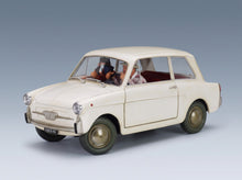 Autobianchi Bianchina 4 Posti Fantozzi Filini Fantozzi Subisce Ancora 1983 White CLC-Models 1:18 scale model - front three-quarter view