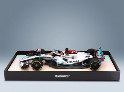Mercedes F1 W13E Mercedes-AMG Petronas F1 No. 63 5th Miami GP George Russell 2022 Minichamps 1:18 scale model - original packaging