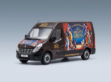 Renault Master Van Arlette Gruss 2003 Purple Eligor 1:43 scale model - front three-quarter view