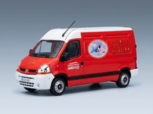 Renault Master Van Arlette Gruss 2003 Red White Eligor 1:43 scale model - front three-quarter view