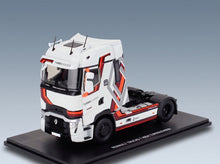 Renault T-Line High Turbo Leader Tractor Truck 2-Axle 2021 White Brown Orange Grey Eligor 1:43 scale model - front three-quarter view