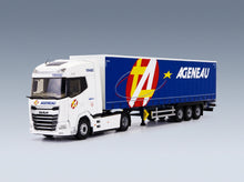 DAF XG Truck Telonato Ageneau Transports 2021 White Blue Eligor 1:43 scale model - front three-quarter view
