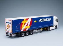 DAF XG Truck Telonato Ageneau Transports 2021 White Blue Eligor 1:43 scale model - rear three-quarter view