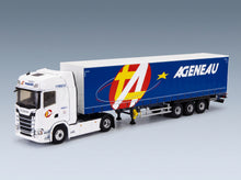 Scania S500 Truck Ageneau Transports 2020 White Blue Eligor 1:43 scale model - front three-quarter view