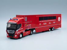 Iveco Fiat Stralis 480E6 Euro 6 Fire Engine Space Fly Multiagent CBRN Detection Sampling and Monitoring Unit 2018 Red Black Eligor 1:43 scale model - front three-quarter view