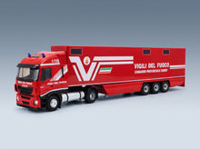 Iveco Fiat Stralis 480E6 Euro 6 Fire Engine Truck 2018 Red White Eligor 1:43 scale model - front three-quarter view