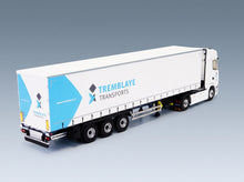 Scania S500 Truck Telonato Tremblaye Transports 2020 White Eligor 1:43 scale model - rear three-quarter view