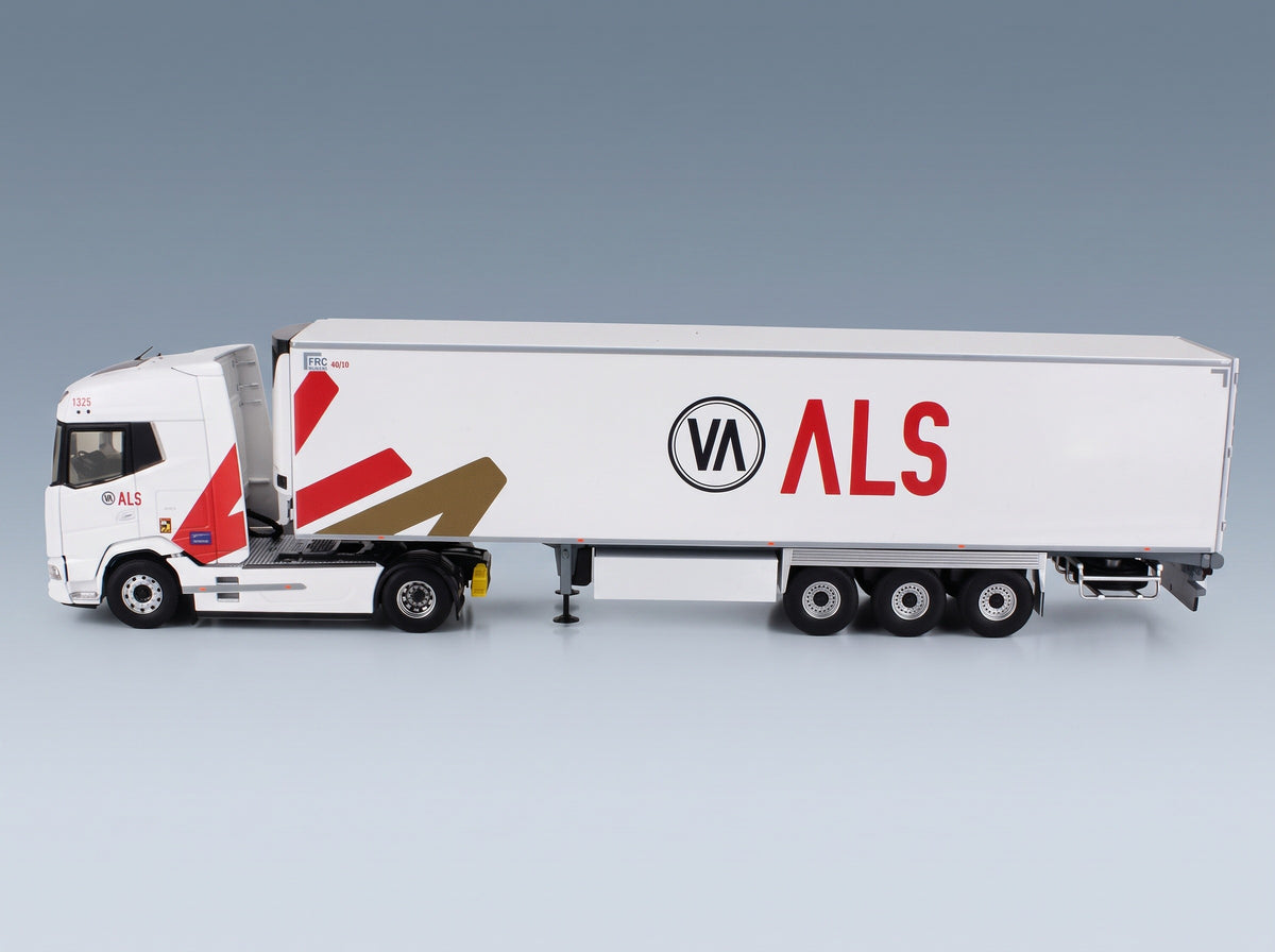 DAF XG Truck Semi-Refrigerated ALS Transports 2021 White Eligor 1:43 scale model - side view