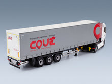DAF XG Truck Telonato Coue Transports 2021 White Red Grey Eligor 1:43 scale model - rear three-quarter view
