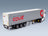 DAF XG Truck Telonato Coue Transports 2021 White Red Grey Eligor 1:43 scale model - rear three-quarter view