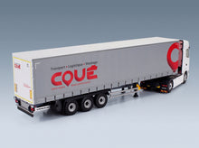 Scania S500 Truck Coue Transports 2021 White Red Grey Eligor 1:43 scale model - rear three-quarter view