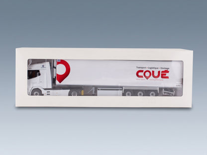 DAF XG Truck Semi-Refrigerated Coue Transports 2021 White Red Eligor 1:43 scale model - original packaging