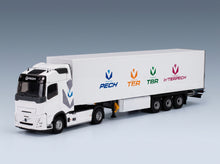 Volvo FH Aero Truck Cassonato Pech Transports 2024 White Eligor 1:43 scale model - front three-quarter view