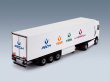 Volvo FH Aero Truck Cassonato Pech Transports 2024 White Eligor 1:43 scale model - rear three-quarter view