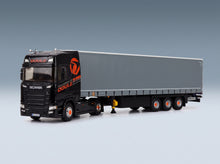 Scania S500 Truck Telonato Douls Transports 2021 Black Grey Eligor 1:43 scale model - side view