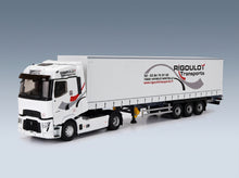 Renault T-Line High Truck Telonato Rigoulot Transports 2023 White Eligor 1:43 scale model - front three-quarter view