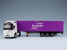 Volvo FH 500 Truck Telonato Dumartin Transports 2024 White Purple Eligor 1:43 scale model - side view