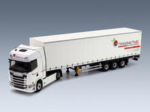 Scania S500 Truck Transactuel Transports 2021 White Eligor 1:43 scale model - front three-quarter view