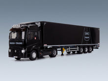 Renault T480 Truck Cassonato Road Trans Transports 2021 Black Eligor 1:43 scale model - front three-quarter view